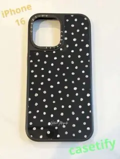 CASETiFY iPhone16 大人ブラックドット♪MagSafe