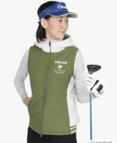 CLUNK ATHLETIQUE ゴルフベスト オリーブグリーン