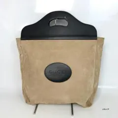 グッチGUCCIスエード調 ショルダーバッグ ブラウンA4可 - メルカリ