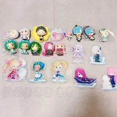 リゼロ 一番くじ 缶バッジ ラバーストラップ アクリルスタンド ちょこのっこ 等