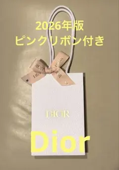 ピンクリボン付き　ディオール　Dior ショップ袋　ショッパー