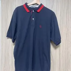 NAUTICA ポロシャツ ネイビー レッド Lサイズ