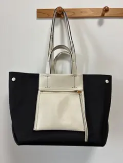 ROPE E'POR エポール D BAG ブラック×アイボリー 撥水