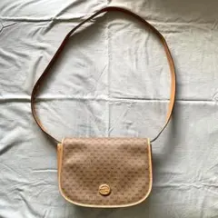 GUCCI オールドグッチ マイクロGGショルダーバッグ ブラウンキャメル系