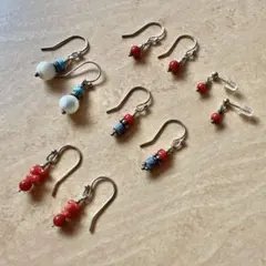 天然石　ピアス5点セット