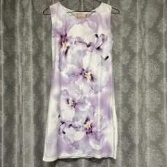 Rady♡ノースリーブワンピース フラワー柄 ラベンダー Sのサムネイル
