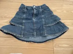 BURBERRY デニムフレアスカート