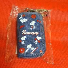 ✨️新品　PEANUTS 　スヌーピー　キーホルダーケース　デニム風