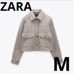 ZARA Mサイズ ソフトショートジャケット アウター