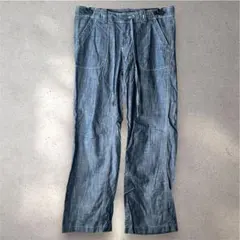 【As know as de base】イージーワイドライトデニムステッチ(M)のサムネイル