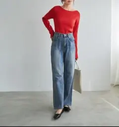 STYLE DELI ブリーチストレートデニム Sサイズのサムネイル