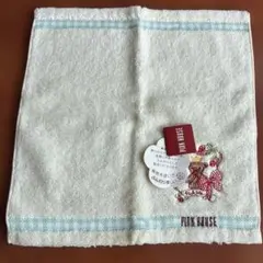 PINK HOUSE タオルハンカチ ベア刺繍のサムネイル