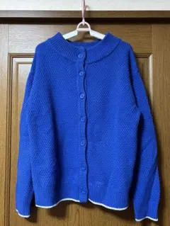 ニコアンド カーディガン ブルー