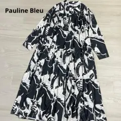 Pauline Bleu ポリーヌブロー 花柄 シャツワンピース 半袖 - メルカリ
