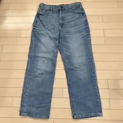 4.14 GU ジーユー ハイウエスト デニム パンツ XXL ライトブルー