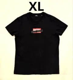 DIESEL Tシャツ XL メンズ　黒　ブラック　ロゴ　試着のみ