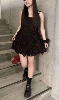 定価13,750円 dazzlin バルーンフラワーワンピース