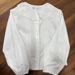 新品 ☆Les Ageu /レアージュ ◎白 /ホワイト 長袖ブラウス 1サイズ 