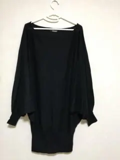セシルマクビー 黒　ニット　ドルマンスリーブ　チュニック　未使用