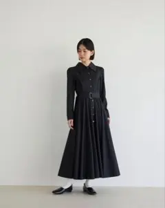 foufou THE DRESS #18 サイズ0 ブラック　シャツワンピースのサムネイル