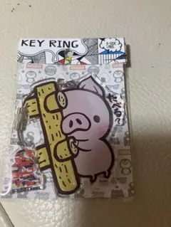 ブタ　アクリル　キーホルダー