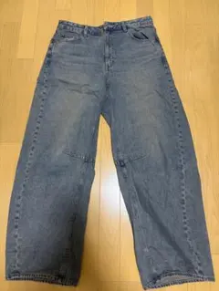 gu バレルレッグジーンズ　67 BLUE