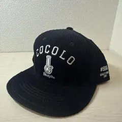 COCOLO BLAND コーデュロイ キャップ ブラック
