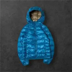 00s old uniqlo ダウンジャケット y2k 短丈 光沢 モンベル 似