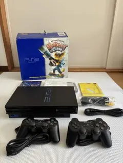 PS2 本体 SCPH-39000RC ラチェット＆クランク同梱 動作確認済美品