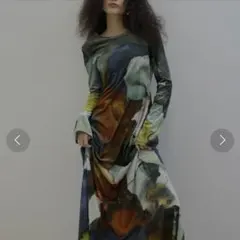 Ameri】MEDI 2WAY RACHEL FLUFFY ART DRESS - メルカリ