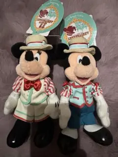 ディズニー　ぬいぐるみバッジ　11周年　ミッキー　ミニー