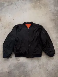 【美品】80s MA-1 フライトジャケット ブラック