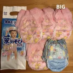 무니 워터 플레이 팬츠 빅사이즈 12-22kg 군 5매