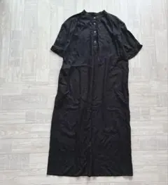 ジャーナルスタンダード　リネン　スタンドカラー　ロングシャツワンピース　24SS