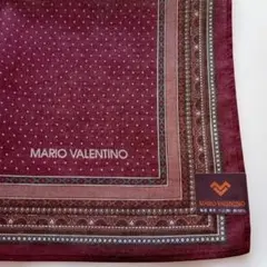 MARIO VALENTINO 綿100%ハンカチ新品未使用美品シールあり