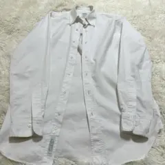 ブルックスブラザーズ　ボタンダウンシャツ　白　 ミラノ　USA製　14 1/2