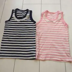 ♪ベビー・女の子・タンクトップ・インナー・2点セット♪サイズ 80