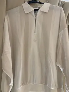 adidas アディダス　古着　ハーフジップアップ　襟