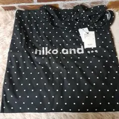 お値下げ‼️niko and... ドット柄 カラーショルダートートバッグ 新品