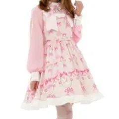 Angelic Pretty ピンクのひざ丈ワンピース 新品未使用 タグ付き