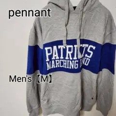 z170 【pennant】 パーカー（メンズM） グレー×ブルー