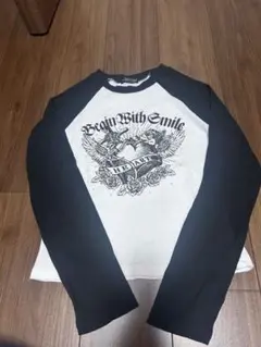 PLYMTONE 長袖 Tシャツ ラグラン ハート柄