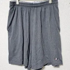 チャンピオン 無地 ハーフパンツ ワイド裾 L 灰色 綿混 ワンマイルウェアのサムネイル