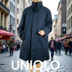 UNIQLO ユニクロ　ハイブリッドダウンジャケット ネイビー