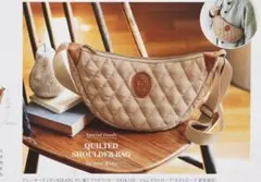 nest Robe（ネストローブ）キルティング仕上げ 三日月ショルダーバッグ