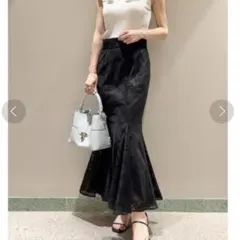 【SNIDEL】チェックシアーマーメイドスカート