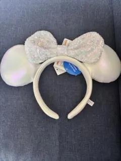 ディズニー　ミッキーマウス カチューシャ　白