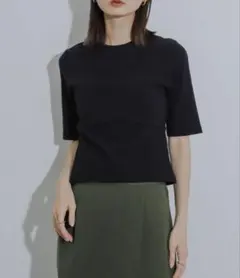 SENSE OF PLACE by URBAN RESEARCH半袖ニット 黒