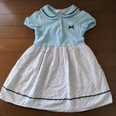 CHOPIN 水色 ポロシャツワンピース 110cm