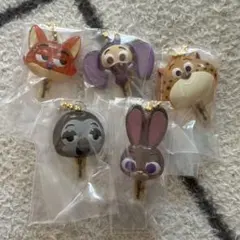 ズートピア アイスキャンディチャーム ニック ジュディ 5種類 ガチャガチャ